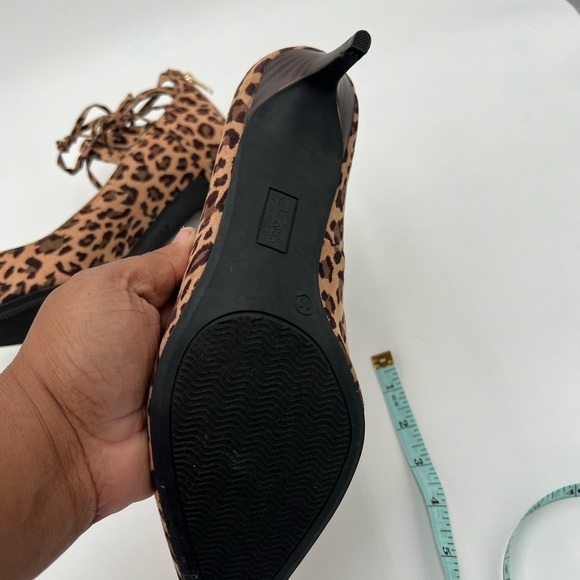 JustFab Women's Leopard Print Heels SIze 10M - Picture 7 of 8
